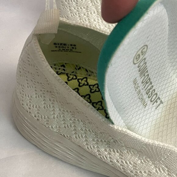 💚Women's Walking Shoes - Mesh Slip on Sneaker Knit Round Toe Casual Memory Foam - Picture 4 of 10
